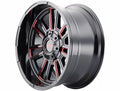 MAYHEM APOLLO 8115 GLOSS BLACK PRISM RED MILLED 20X9 8x165.1 0MM 125.2MM