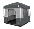 EZ UP CAMPING CUBE 6.4 CONVERTS 10FT STRAIGHT LEG CANOPY INTO CAMPING TENT ROYAL BLUE