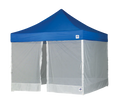 EZ UP CAMPING CUBE 6.4 CONVERTS 10FT STRAIGHT LEG CANOPY INTO CAMPING TENT ROYAL BLUE