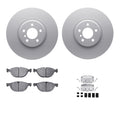 R1 Concepts Brake Rotor- Carbon Coated with Ceramic Pads Hdw Fits BMW X5