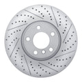 DFC 20-22 Ford Mustang Left Front Drilled & Slotted Geoperformance Rotor