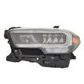CAPA LH HEADLIGHT ASSY; HALOGEN; W/O LED DRL& FOGLAMPS; CHROME TY TACOMA 1618