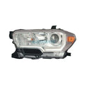 CAPA LH HEADLIGHT ASSY; HALOGEN; W/O LED DRL& FOGLAMPS; CHROME TY TACOMA 1618