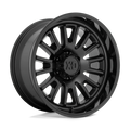 ROVER 20X10 6X135 18MM SATIN BLACK W/ GLOSS BLACK LIP