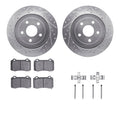 R1 E- Line Series Brake Rotor - D/S - Silver w/ Ceramic Pads Hdw Fits Jeep Grand