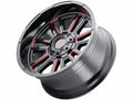 MAYHEM APOLLO 8115 GLOSS BLACK PRISM RED MILLED 20X9 8x170 0MM 125.2MM