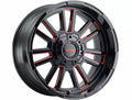 MAYHEM APOLLO 8115 GLOSS BLACK PRISM RED MILLED 20X9 8x170 0MM 125.2MM