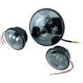 Letric Lighting 7? Full-Halo Black LED Headlight with (2) 4.5? Full-Halo Black Passing Lamps