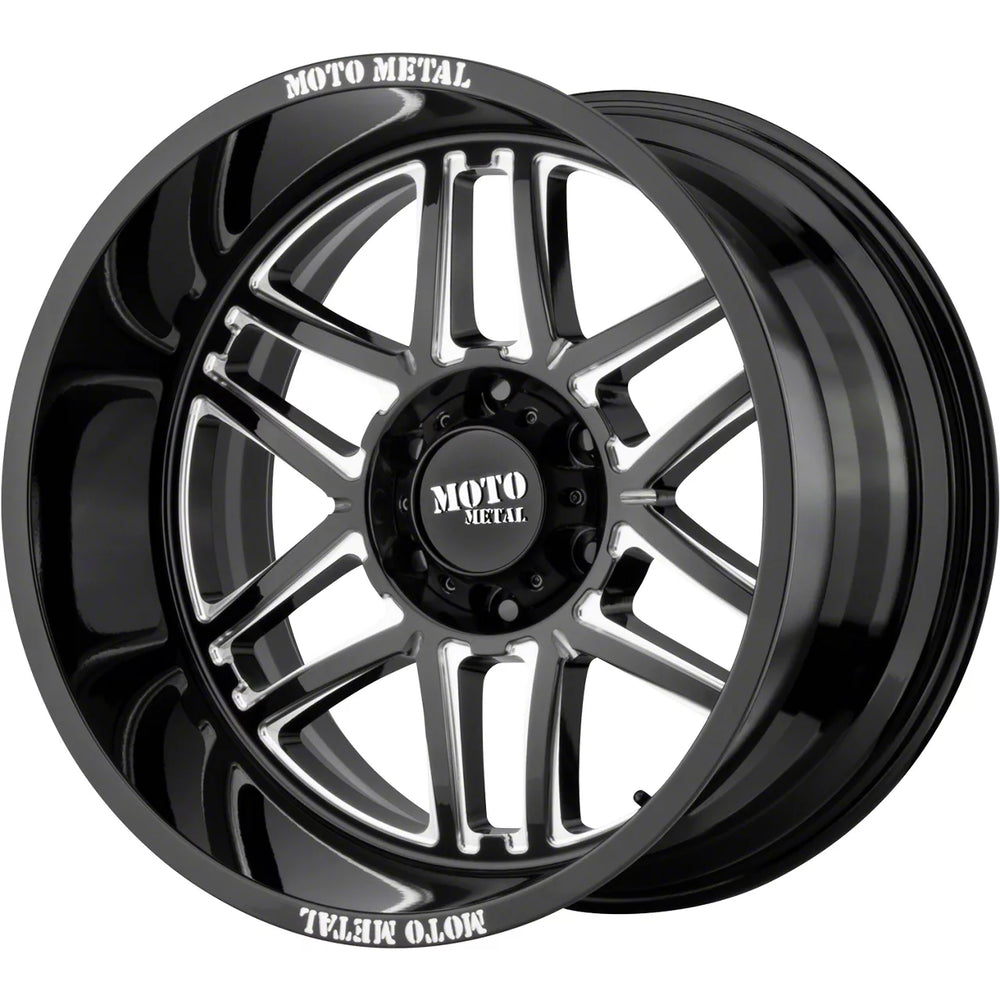FOLSOM 20x9 5x150.00 GLOSS BLACK MILLED (18 mm)