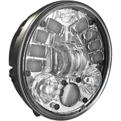 8691A2 MODEL 12V DOT/ECE LED HIGH AND LOW BEAM ADAPTIVE HEADLIGHT W/CHROME INNER BEZEL
