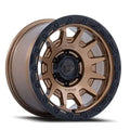 FUEL WHEELS FORTRESS 17X9 6X5.5 106 -12 M-BRZ GBLK CAST ALUMINUM MATTE BRONZE W GLOSS BLACK LIP FC884ZB17906812N