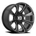 REACTOR 20x9 6x135.00/6x139.70 GLOSS BLACK MILLED (18 mm)
