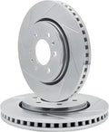 R1 Concepts Brake Rotor- Slotted - Silver Fits INFINITI QX30