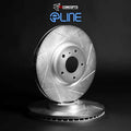R1 Concepts Brake Rotor- Slotted - Silver Fits INFINITI QX30