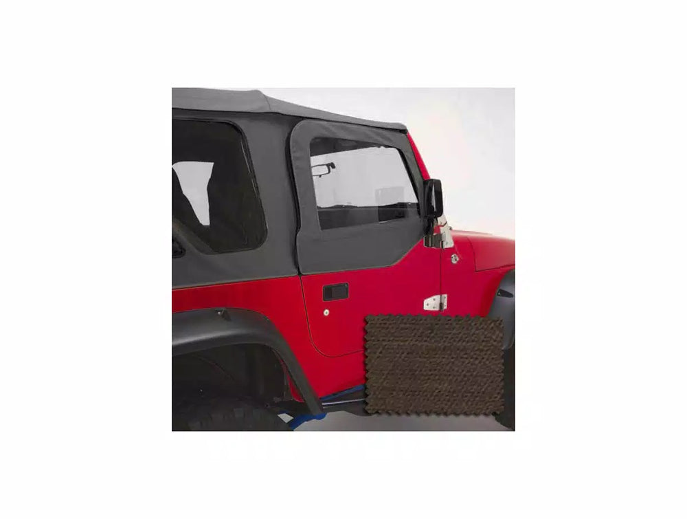 Rugged Ridge Upper Soft Door Kit Khaki Denim 97-06 Jeep Wrangler