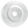 DFC 13-20 Hino 195 Front Right Drilled & Slotted Geoperformance Rotor