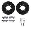 R1 E- Line Series Brake Rotor - D/S - Black w/ Ceramic Pads Hdw Fits GMC K15/K1500