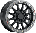 Raceline ALPHA BLACK W/GUNMETAL RING 15X10 4X156 10 - A14BG-5105610