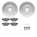 DFC 16-24 Volvo XC90 Front Geospec Rotors with 5000 Advanced Brake Pads w/Hardware