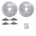 DFC 17-25 BMW 330i xDrive Front Rotors with Euro 5000 Ceramic Brake Pads w/Hardware