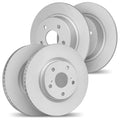 DFC 16-17 Honda Accord Front & Rear Drilled & Slotted Silver Rotors