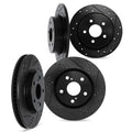 DFC 16-17 Honda Accord Front & Rear Drilled & Slotted Silver Rotors