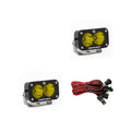 Baja Designs S2 Pro Series LED Light Pods Amber Lens Spot Pattern - Pair