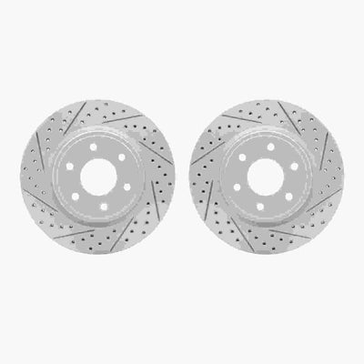 DFC 05-25 Nissan Pathfinder Front Drilled & Slotted Geoperformance Rotors