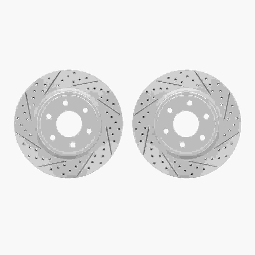 DFC 05-25 Nissan Pathfinder Front Drilled & Slotted Geoperformance Rotors