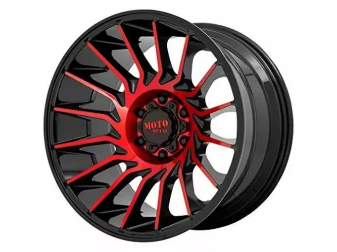 MO807 20X10 6X5.5 18MM GLOSS BLACK MACHINED W/ RED TINT