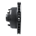 R1 78-81 Dodge B300 Van (71-74) / B300 (75-80) Front Left Drilled & Slotted Black Brake Rotor