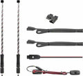 XK Glow XKchrome Advanced App Control LED Whip Light Kit for 4x4 Offroad UTV ATV 2x whip 32in
