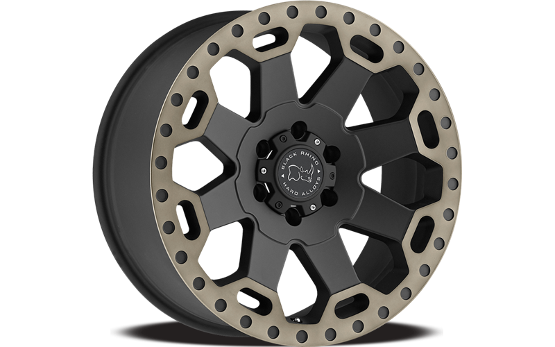 BRWAR 18X9 8X170 M-BLK-MCH-DDTLP -12MM