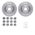 R1 Concepts Brake Rotor- Blank with Optimum Oe Pads Hdw Fits Chevrolet Corvette