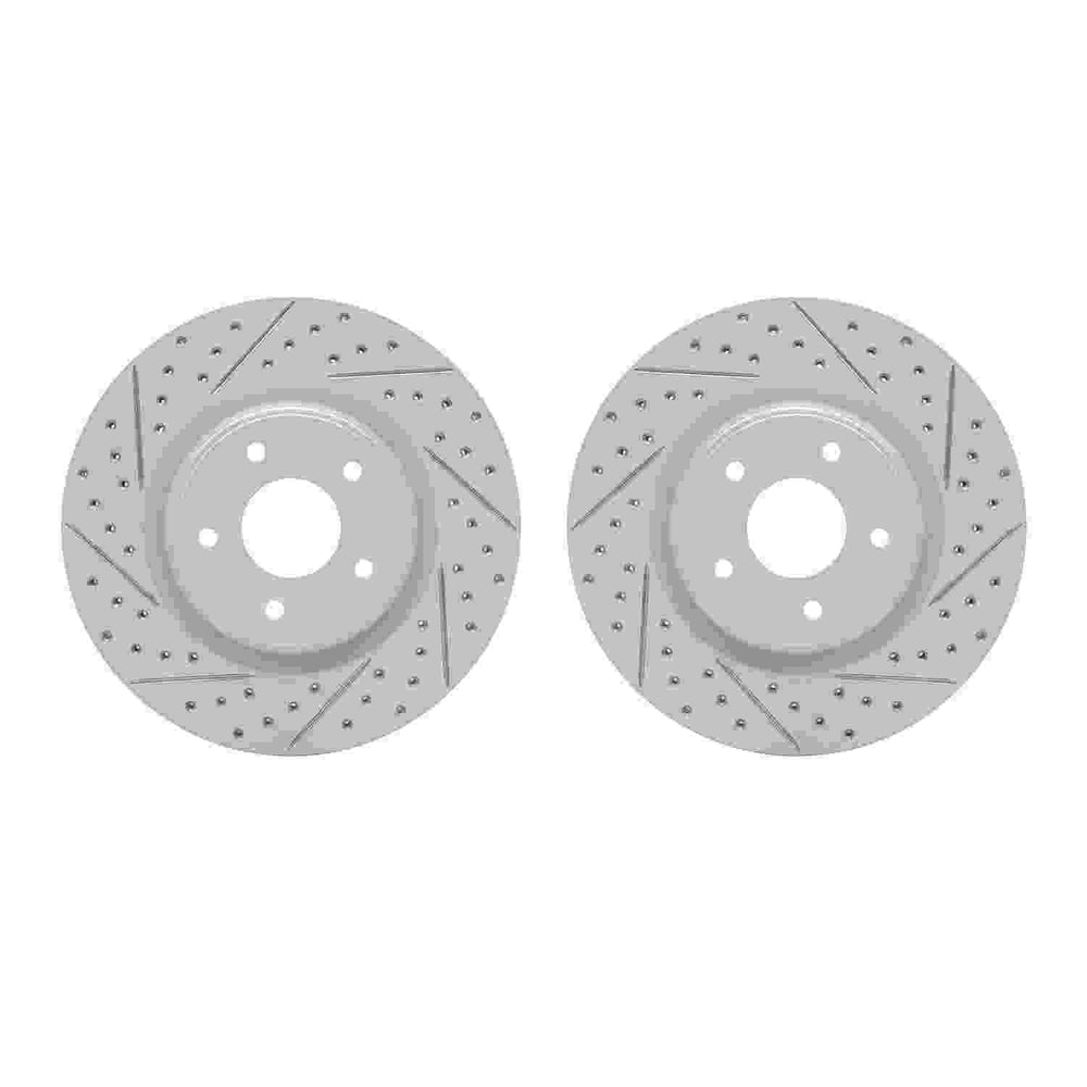 DFC 13-25 Infiniti Q60 Front Drilled & Slotted Geoperformance Rotors