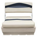WISE BM1152 PREMIER SERIES PONTOON FLIP FLOP SEAT CUSHION SET PLATINUM /NAVY / COBALT