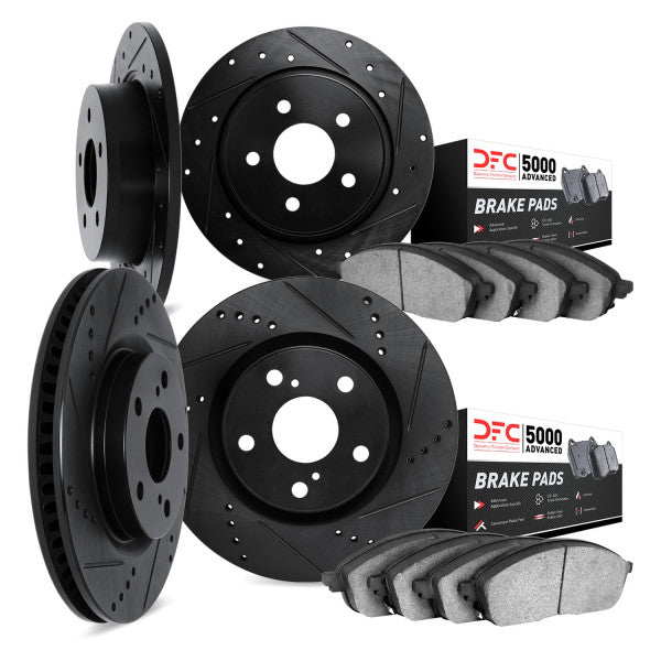 R1 92-94 Mercury Grand Marquis Front & Rear Brake Rotor Set w/Optimum OE Pads and Hardware