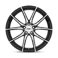 ~(31 lbs. 21X21X11)~ TSW SPRINT 19x9.5 5/112 ET35 CB72.1 GLOSS BLACK W/MIRROR CUT FACE