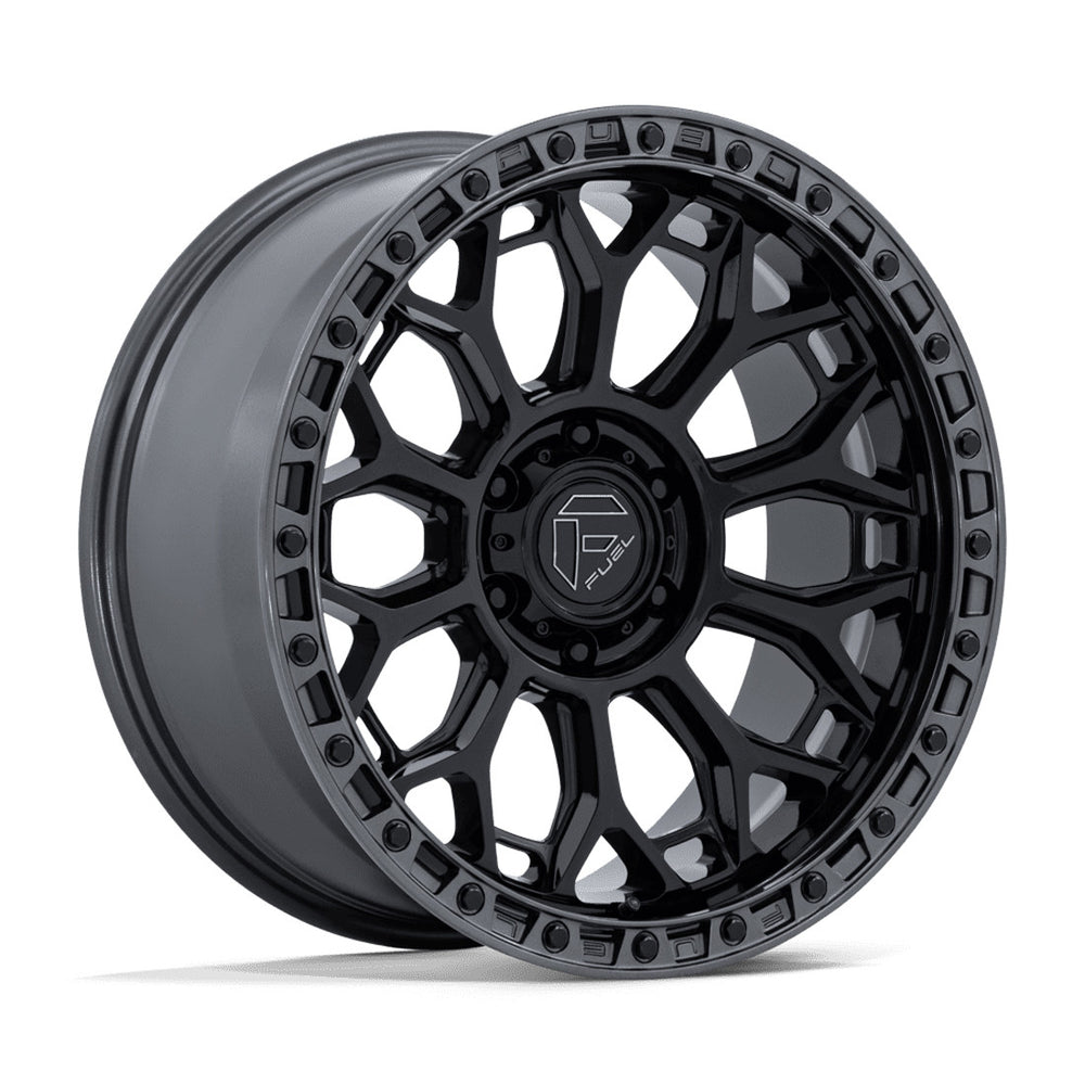 FUEL WHEELS TALON 17X9 5X5 71 1 G-BLK-GNMTL CAST ALUMINUM GLOSS BLACK W GUNMETAL LIP FC901BA17905001