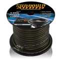 CABLE 4 GA @ 100 FT BLACK RCA CABLE