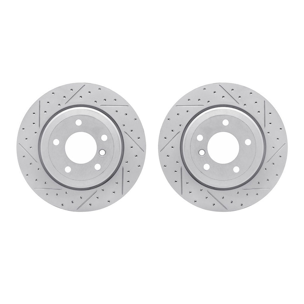 DFC 04-10 BMW 530i Rear Drilled & Slotted Geoperformance Rotors