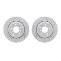 DFC 04-10 BMW 530i Rear Drilled & Slotted Geoperformance Rotors