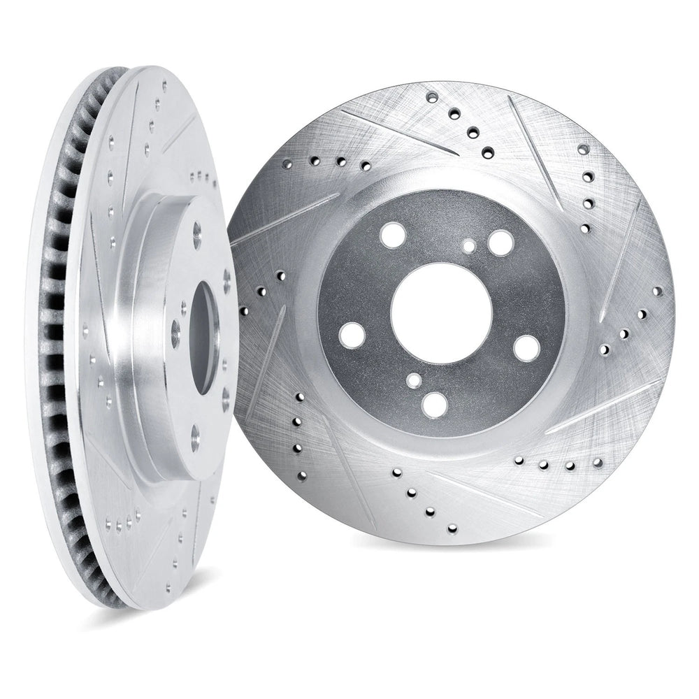 DFC 20-25 Subaru Forester Front Drilled & Slotted Silver Rotors