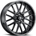 ITP Hurricane 20x6.5 / 4x137 BP / 4+2.5 Offset Gloss Black Wheel