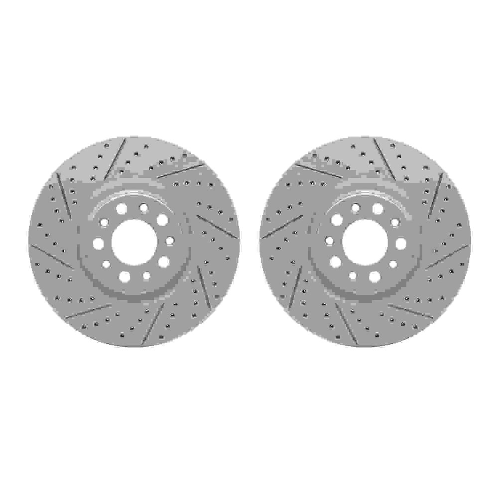 DFC 17-25 Alfa Romeo Giulia Front Drilled & Slotted Geoperformance Rotors