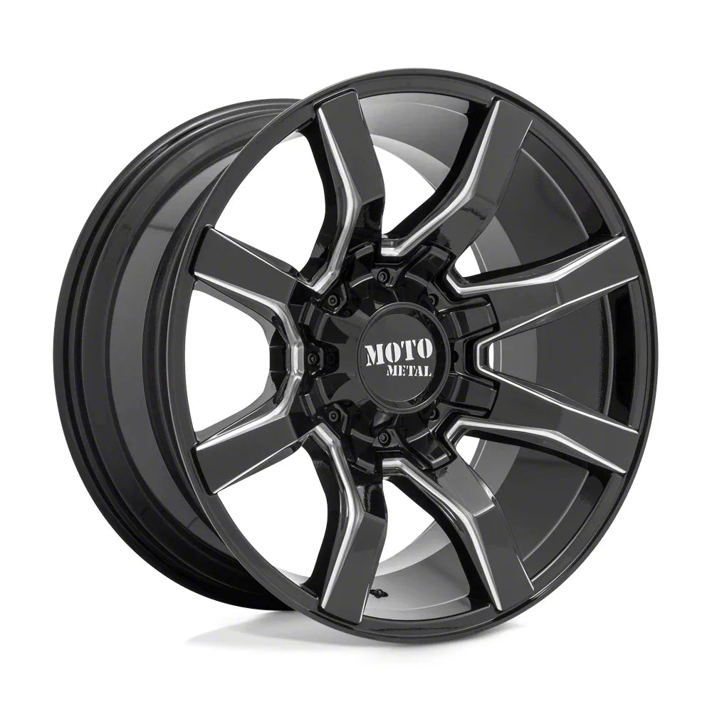MO804 SPIDER 20X9 5X5.5/150 18MM GLOSS BLACK MILLED