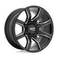 MO804 SPIDER 20X9 5X5.5/150 18MM GLOSS BLACK MILLED