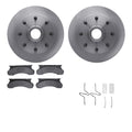 R1 Concepts Brake Rotor- Blank with Optimum Oe Pads Hdw Fits Ford E-250