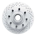 DFC 99-02 Ford Excursion Front Left Drilled & Slotted Geoperformance Rotor