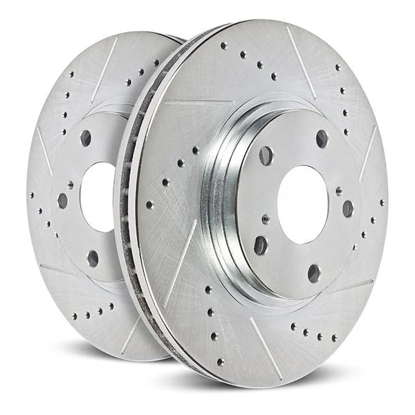 Power Stop 22-24 Acura MDX Front Drilled & Slotted Rotor - Pair